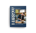 The book 'Marrow: Whole Animal Eating' by Nick Thomason, featuring a dark navy blue cover with a photo of a man cooking on the front, displayed on a clean white background.